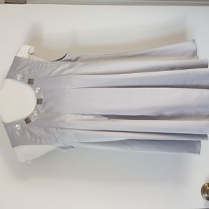 Silver sleeveless blouse